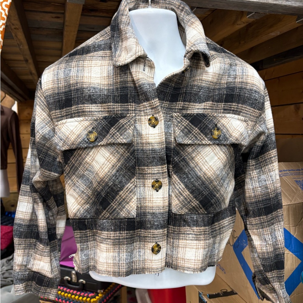 Wild Fable XS Plaid Women's Jacket Cropped